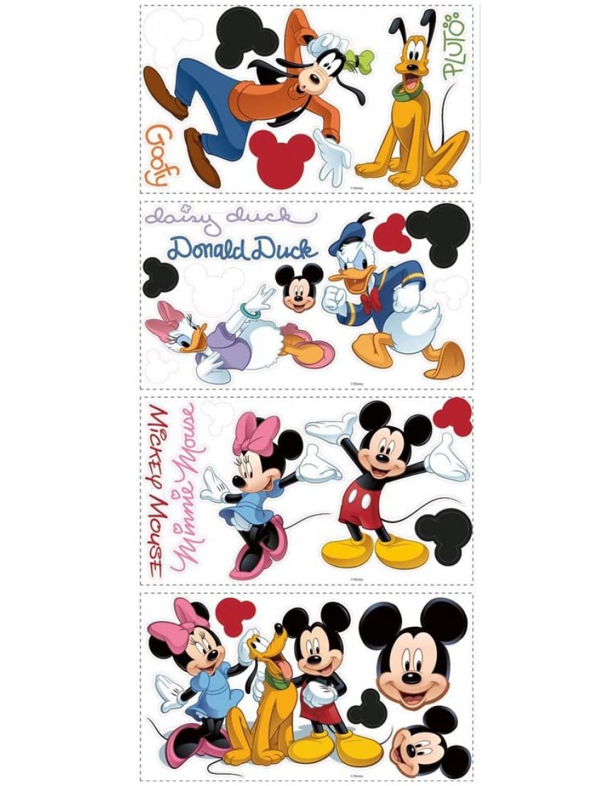 RoomMates RMK1507SCS Mickey and Friends Peel and Stick Wall Decals - BQG1TM0ZU