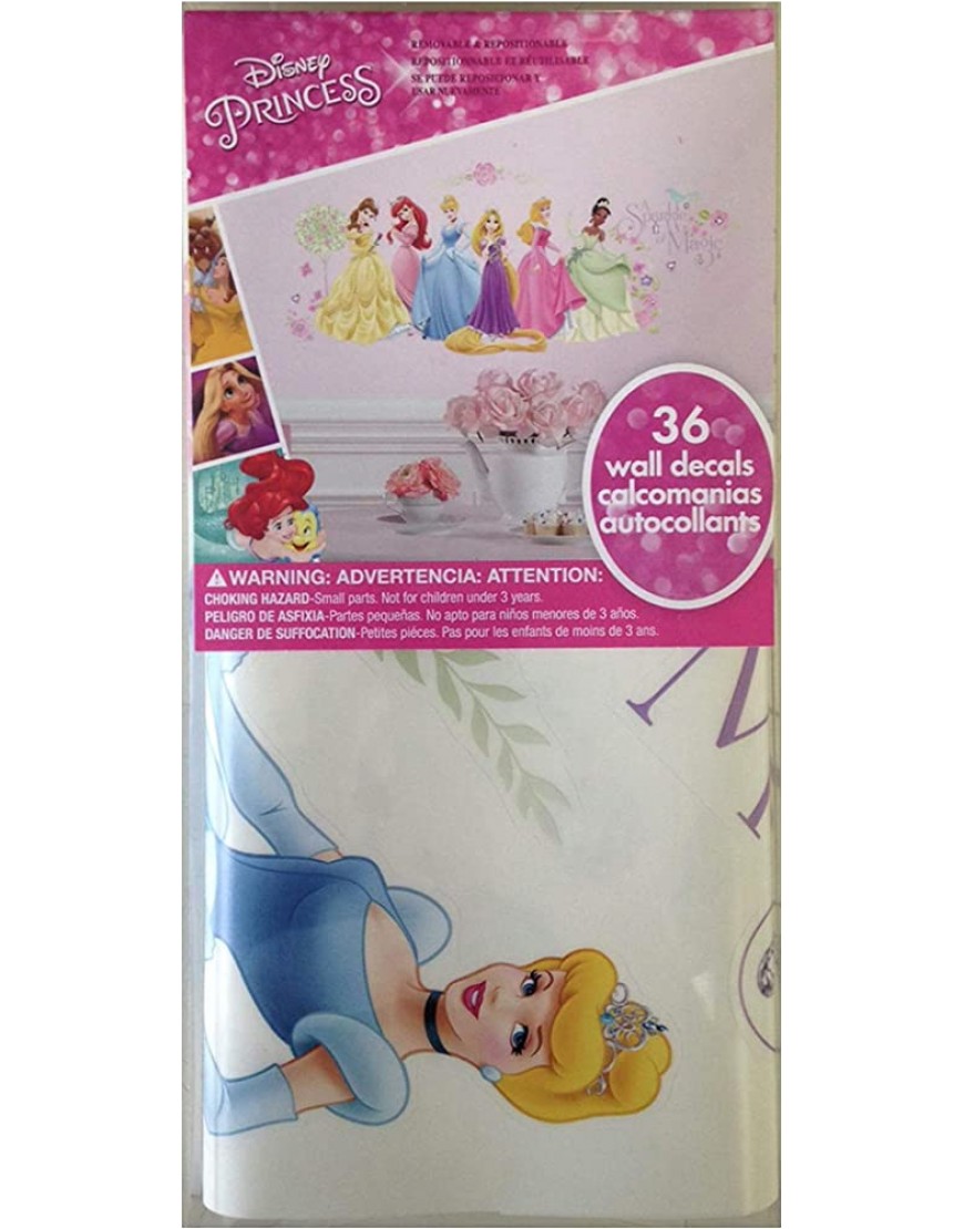 RoomMates RMK1903SCS Disney Princess Glow Princess Peel and Stick Wall Decals - BE6XCTIIB