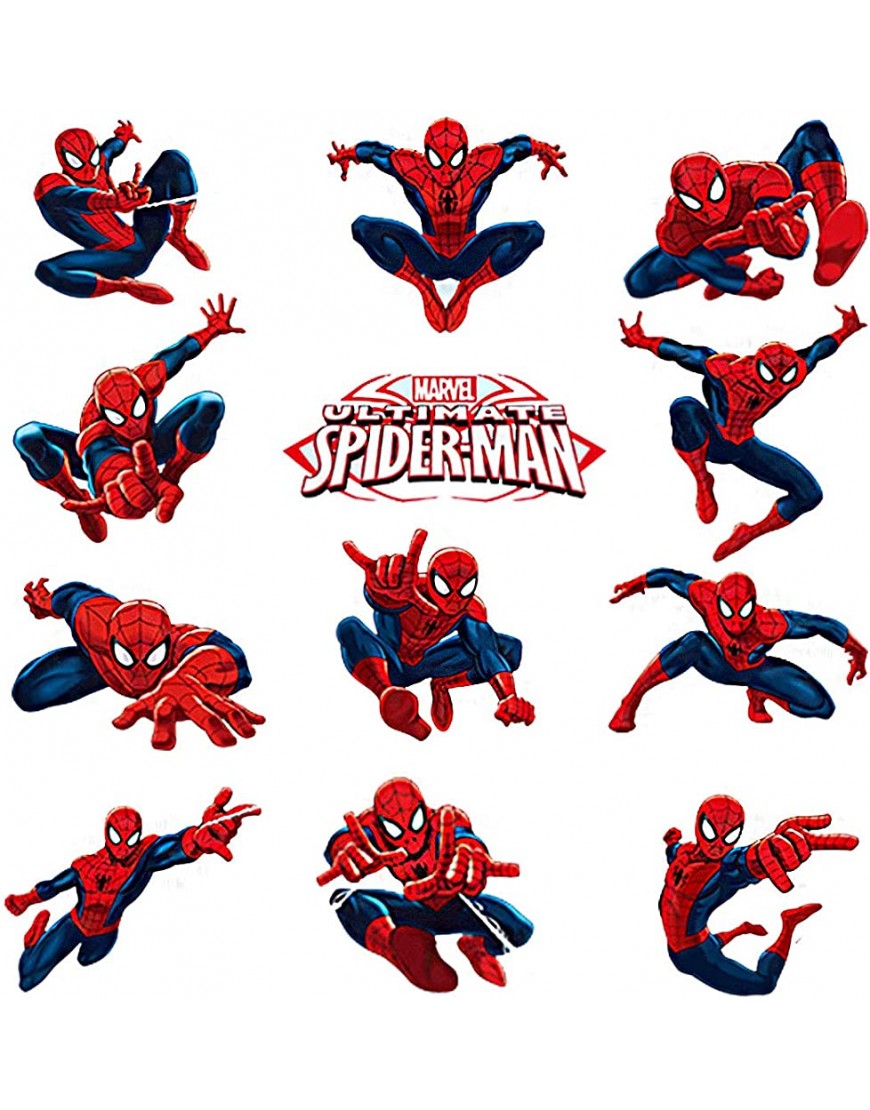 SchwartsCount Spiderman Wall Decal Spiderman Stickers for Wall Spiderman Wall Decals for Boys Bedroom Spiderman Kids Vinyl Stickers & Decals - BQ6GFLZDX