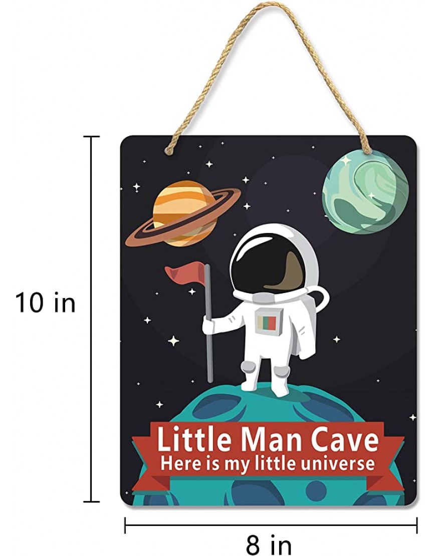 Uflashmi Baby Boy Room Decor Little Man Cave Decor for Nursery Space Nursery Decor for Toddler Boys Metal 8X10 Inch - BI7LT5UPL