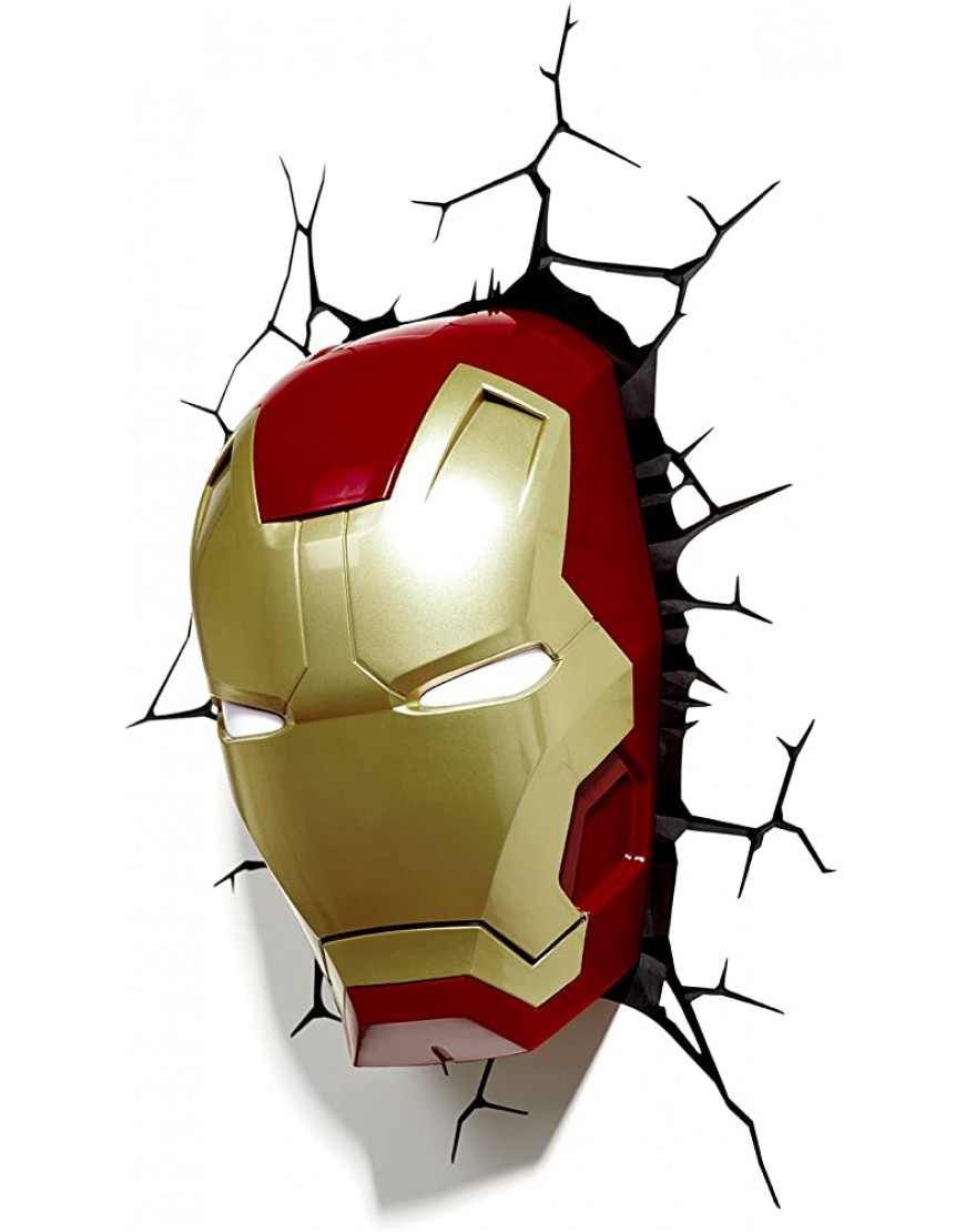 3DLightFX Marvel Avengers Iron Man Mask 3D Deco Light - B39F4WRTN