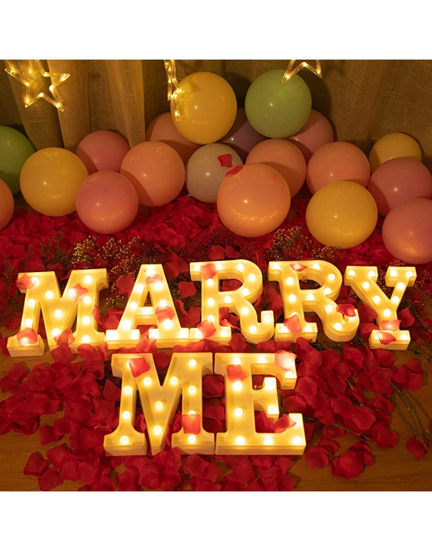 Brightown Marry ME Decorative Plastic LED Marquee Letter Light - BTLX8UQLK