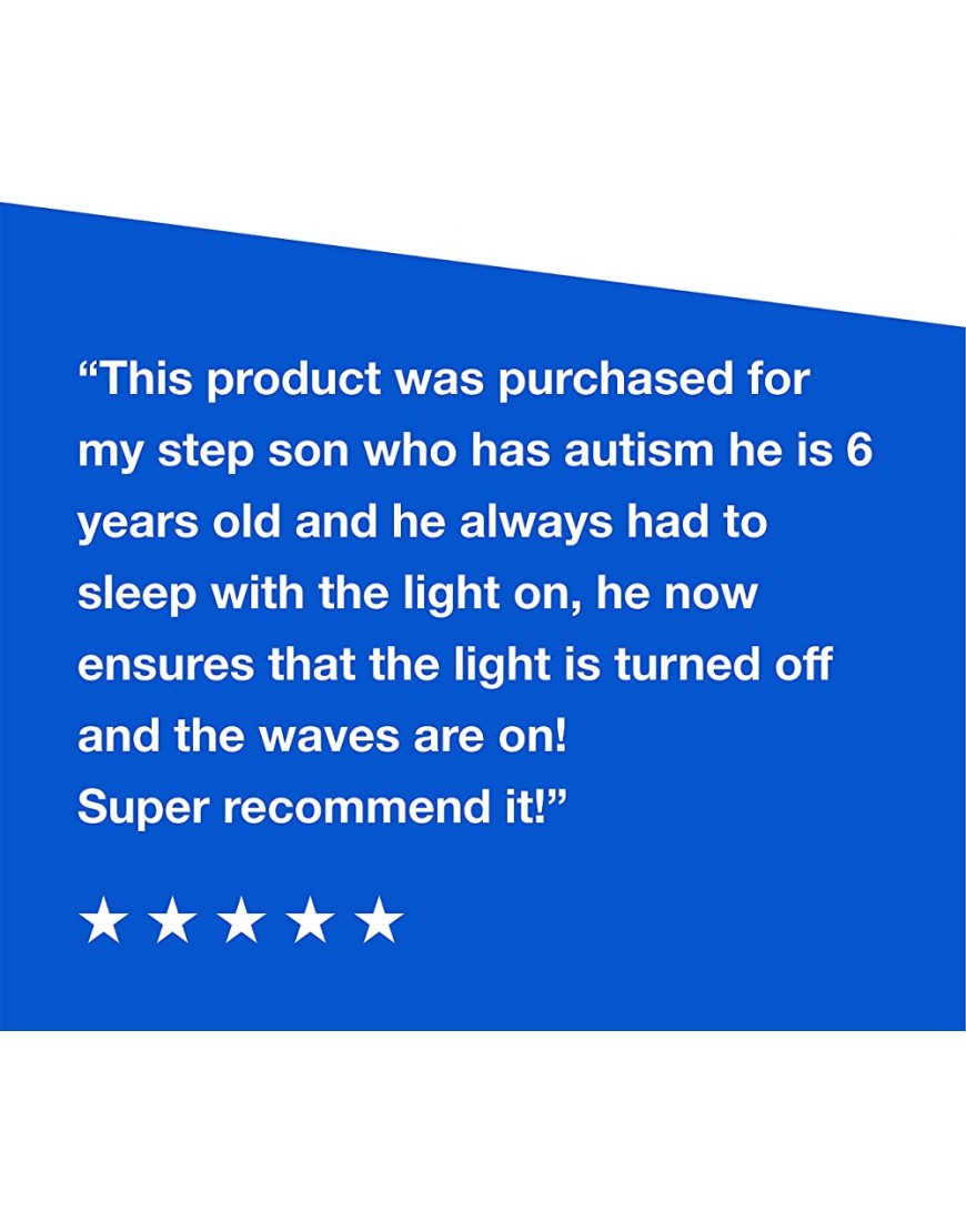 Calming Autism Sensory LED Light Projector Toy Relax Blue Night Music Projection - BU7YPYXHE