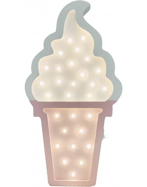 Ice Cream Light,Valentine Romance Atmosphere Light Ice Cream Party Decoration Party Supplies for Weddings Candy Birthday Theme Party Decorations Decor Kids Boy Girls HaakLuxWhite and Pink - B1T78BWCM