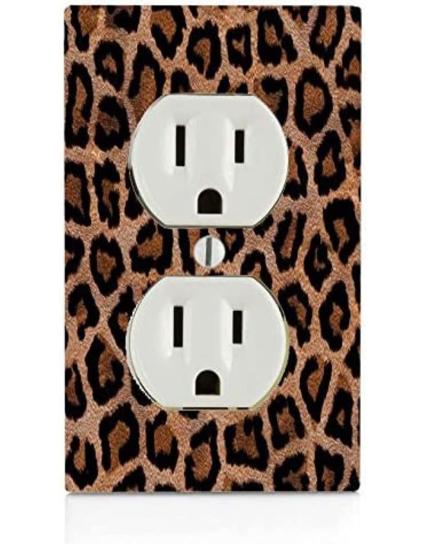 Moonlight Printing Leopard Print Design Pattern Electrical Outlet Plate - BDJXSPVNH