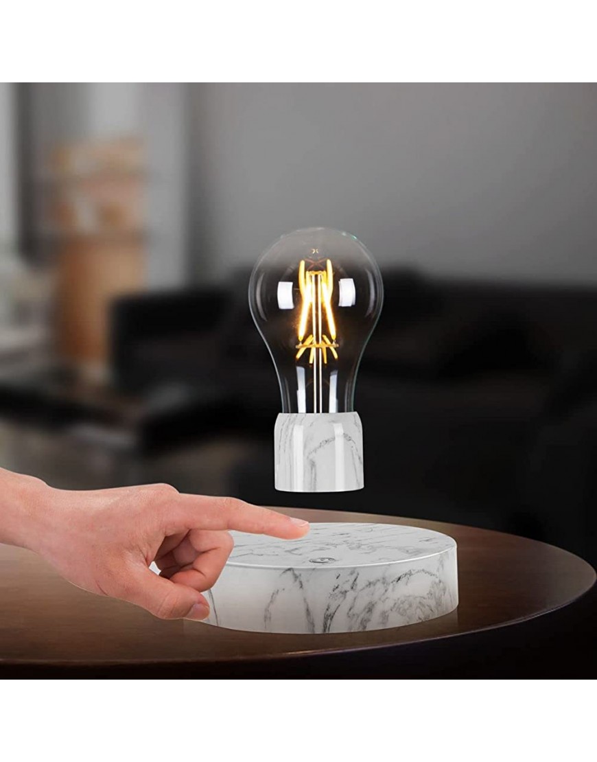 VGAzer Magnetic Levitating Light Bulb Science with LED Lights ,Toy Gifts for Lover,Friends,Parents,Kids at Birthday Holidays - BPANOSEY5