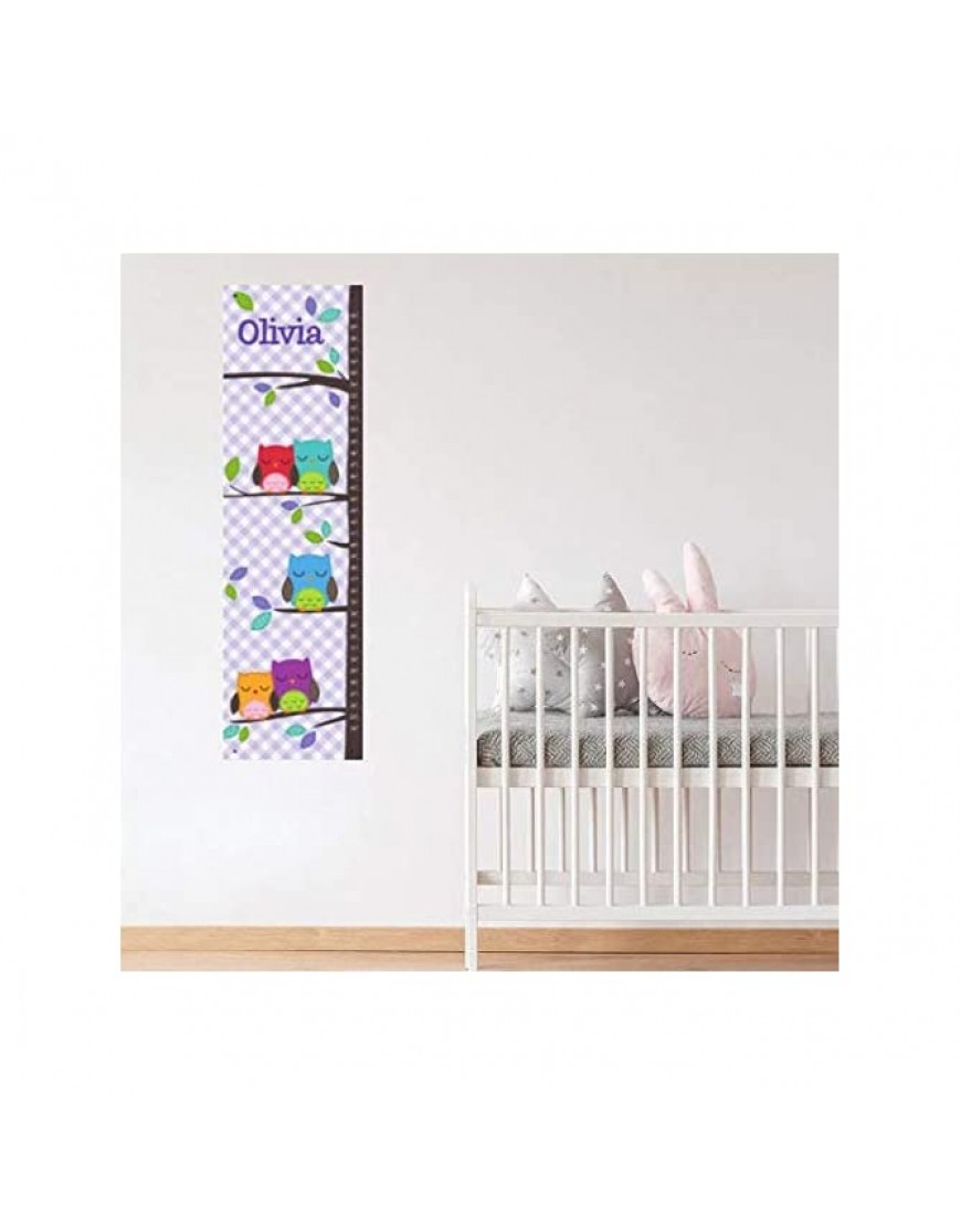 Personalized Growth Chart Ruler for Baby Shower or First Birthday Owl - B04NKCU5D