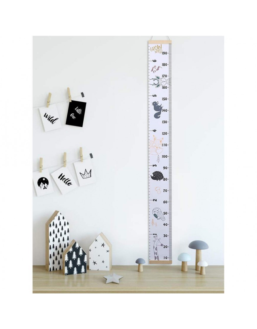 STOBOK Baby Growth Chart Deer Height Measurement Ruler Wall Decoration for Kids Nursery Room - BGAO11LA0