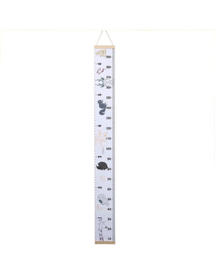 TOYANDONA Baby Growth Chart Handing Ruler Wall Decoration Deer Printed Removable Height Growth Chart Ruler for Kids - BA4UU3651