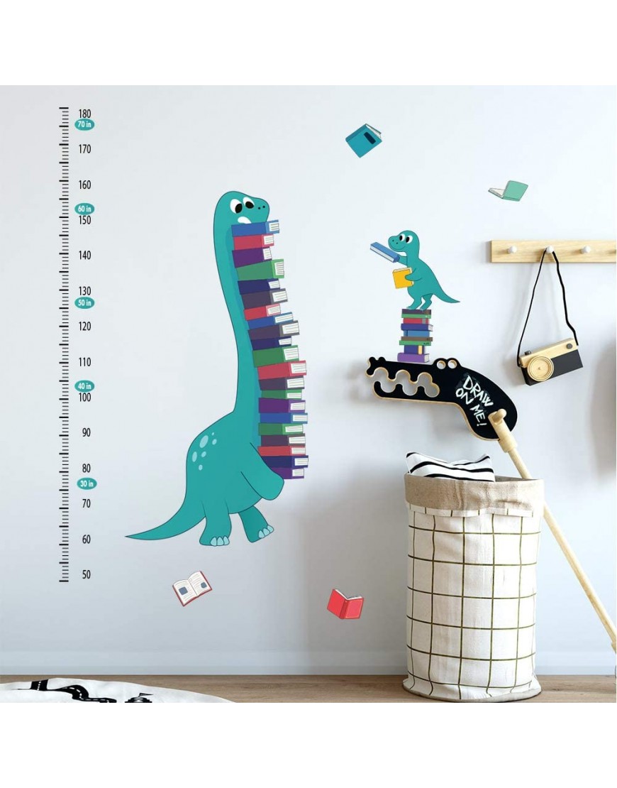 ufengke Dinosaurs Height Charts Wall Stickers Books Growth Wall Decals Art Decor for Kids Bedroom Baby Nursery - BUIFVEGQ1