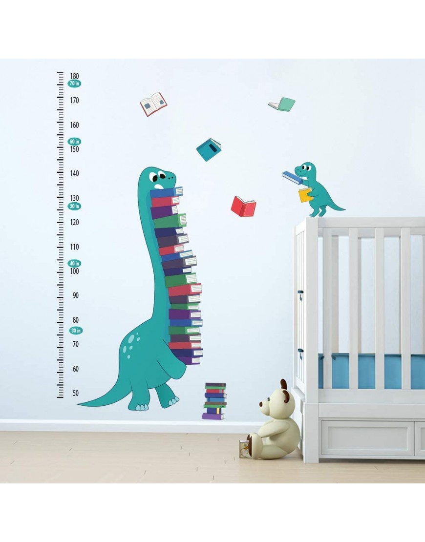 ufengke Dinosaurs Height Charts Wall Stickers Books Growth Wall Decals Art Decor for Kids Bedroom Baby Nursery - BUIFVEGQ1