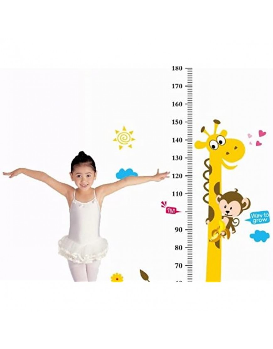 Wall Sticker Decal Child Baby Infant Height Measure Chart 180cm 6 Feet Tree & Monkey by DongFan - B7OPZSZPY