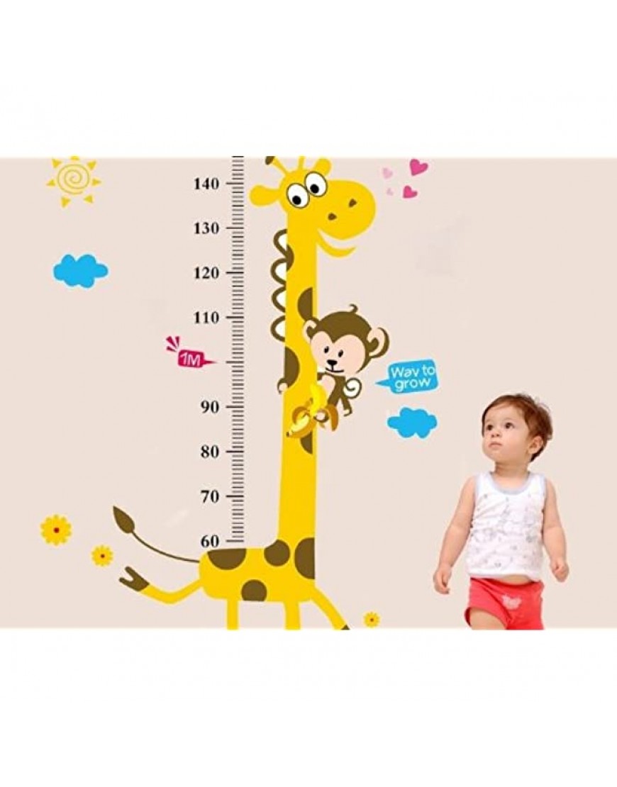 Wall Sticker Decal Child Baby Infant Height Measure Chart 180cm 6 Feet Tree & Monkey by DongFan - B7OPZSZPY