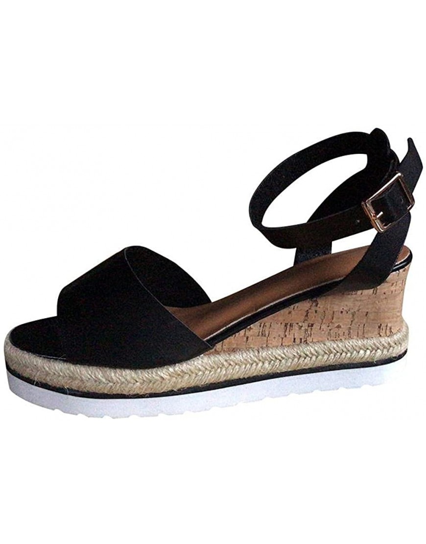 Aayomet Summer Sandals for Women,Sandals Women Vintage Peep Toe Sandals Dressy Summer Shoes Ankle Strap Wedge Sandals - BY0B03SBK