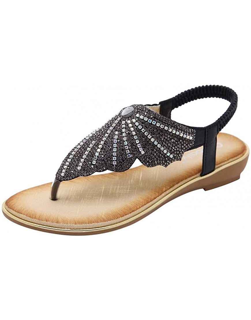 Aayomet Wedge Sandals for Women Dressy,Womens Summer Sandals Peep Toe Casual Travel Sandals Wedge Back Zipper Shoes - B3C1IOT0N