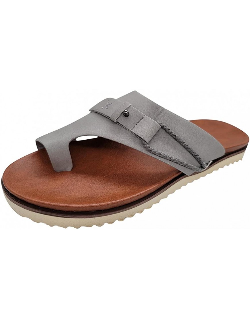 Aayomet Wedge Sandals for Women,Sandals Women Vintage Peep Toe Sandals Dressy Summer Flats Print Flip Flop Sandals - BT7RFDEUC