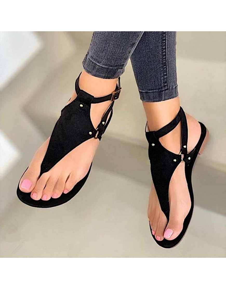 Aayomet Wedge Shoes for Women Sandals,Sandals Women Roman Sandals Slip-On Ankle Strap Flip Flop Comfort Heeled Sandals - BQAK5363Z