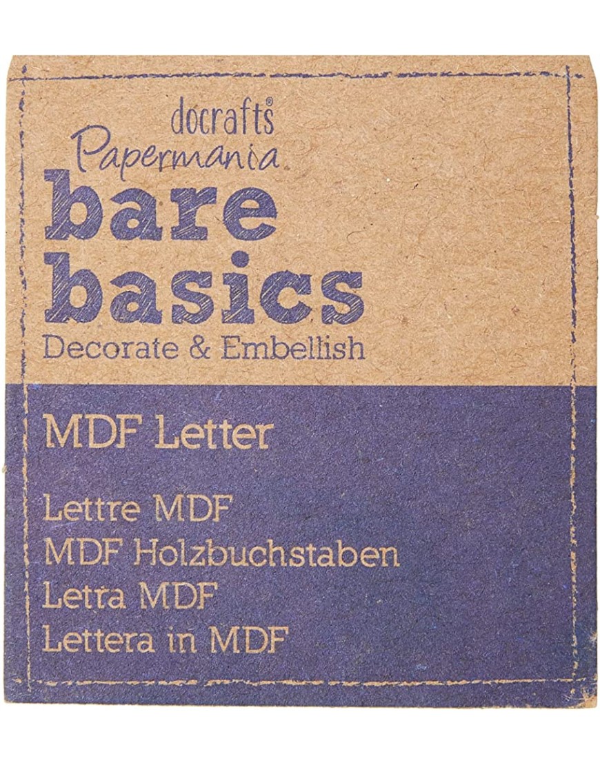 MDF Letter 1 Piece Bare Basics W - BUU45C796