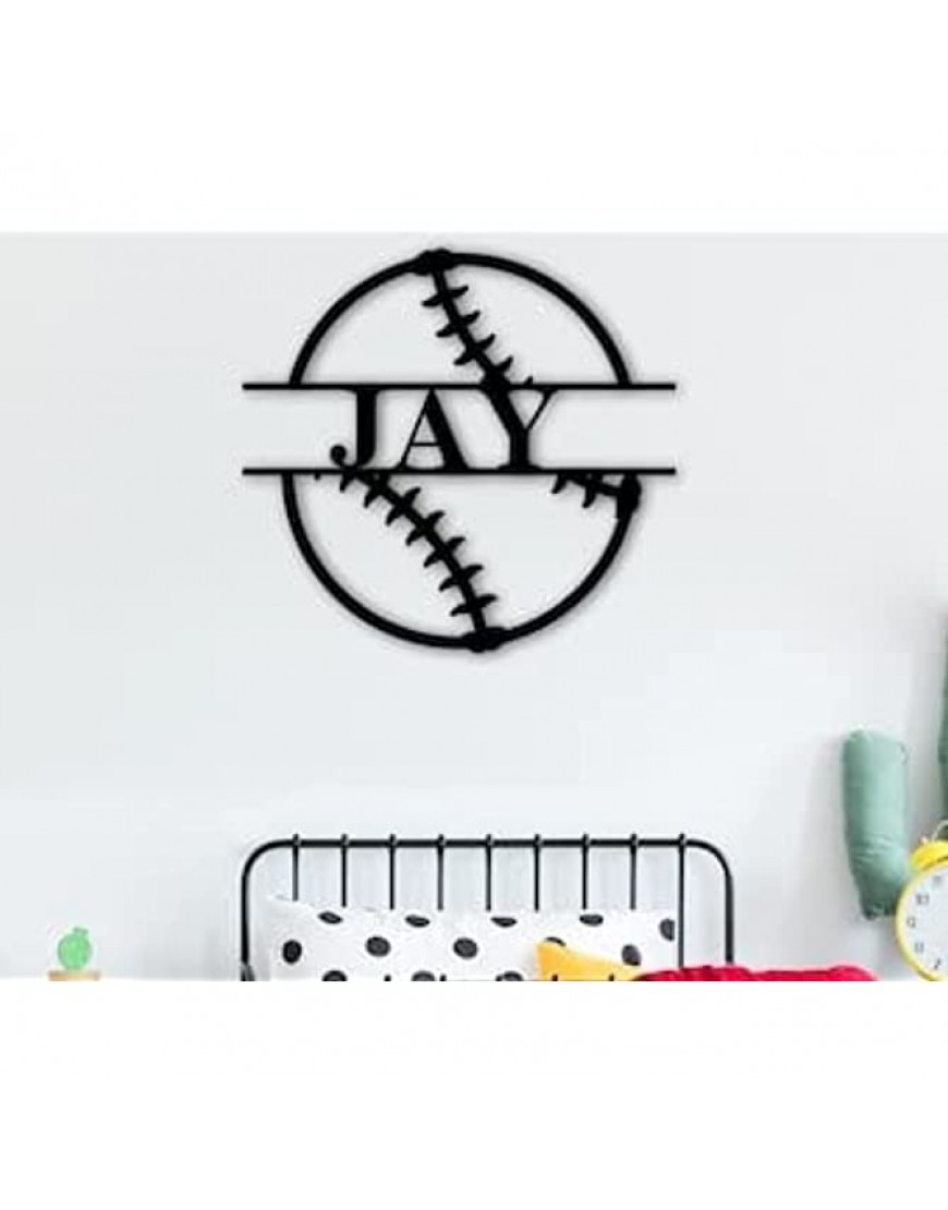 by Unbranded Baseball Name Sign Nursery Decor Personalized Metal Sign Metal Name Personalized Name Sign Metal Name Sign Kids Name Sign Sports - BSVTV0NO1