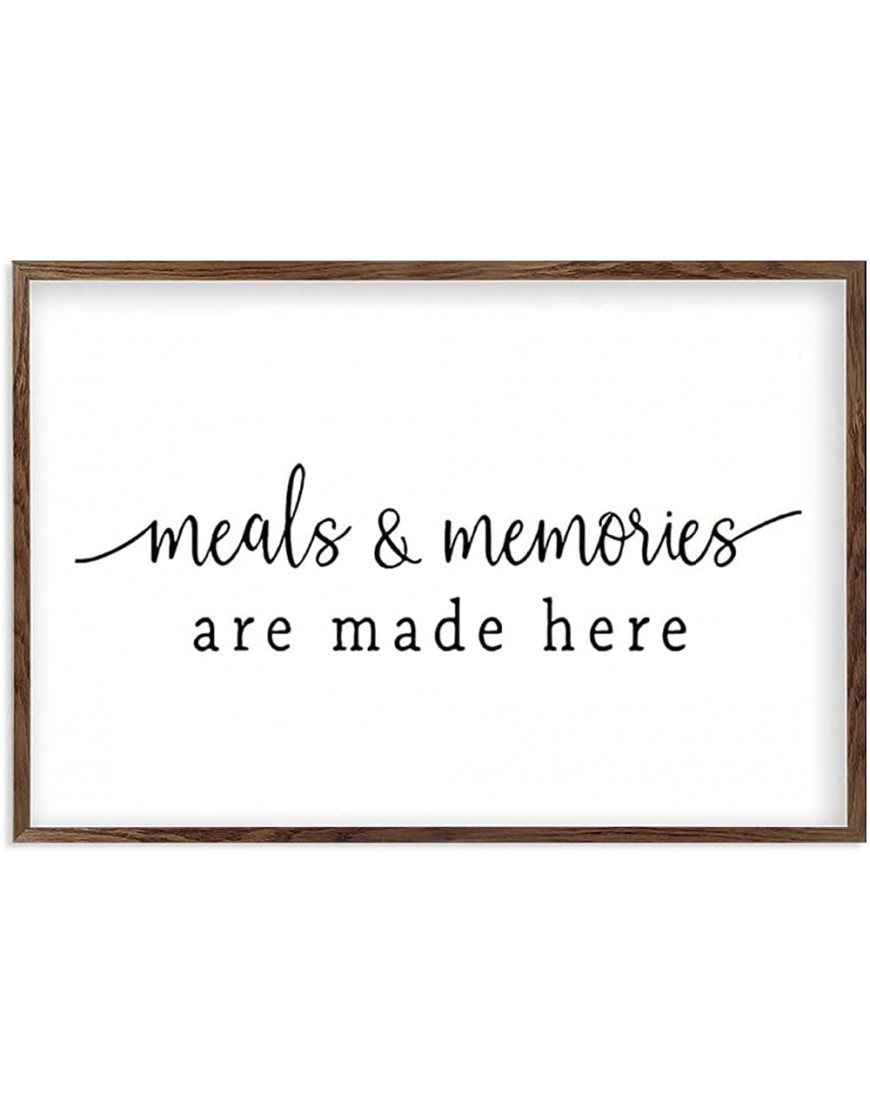 Tamengi Kitchen Sign Meals & Memories are Made Here Wood Sign Kitchen Wall Decor Farmhouse Sign Farmhouse Kitchen Decor - BE6ZUCQP8
