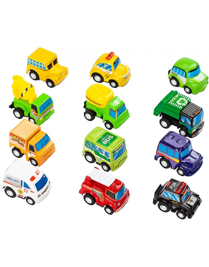 JOYIN Carpet Playmat w 12 Cars Pull-Back Vehicle Set for Kids Age 3+ Jumbo Play Room Rug City Pretend Play - B4CCU0GWB