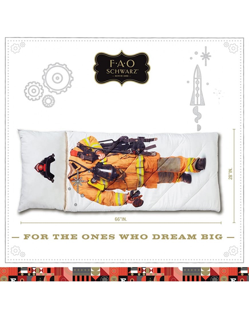 FAO Schwarz Imaginary Adventure Fireman Sleeping Bag - BEL6II7QK