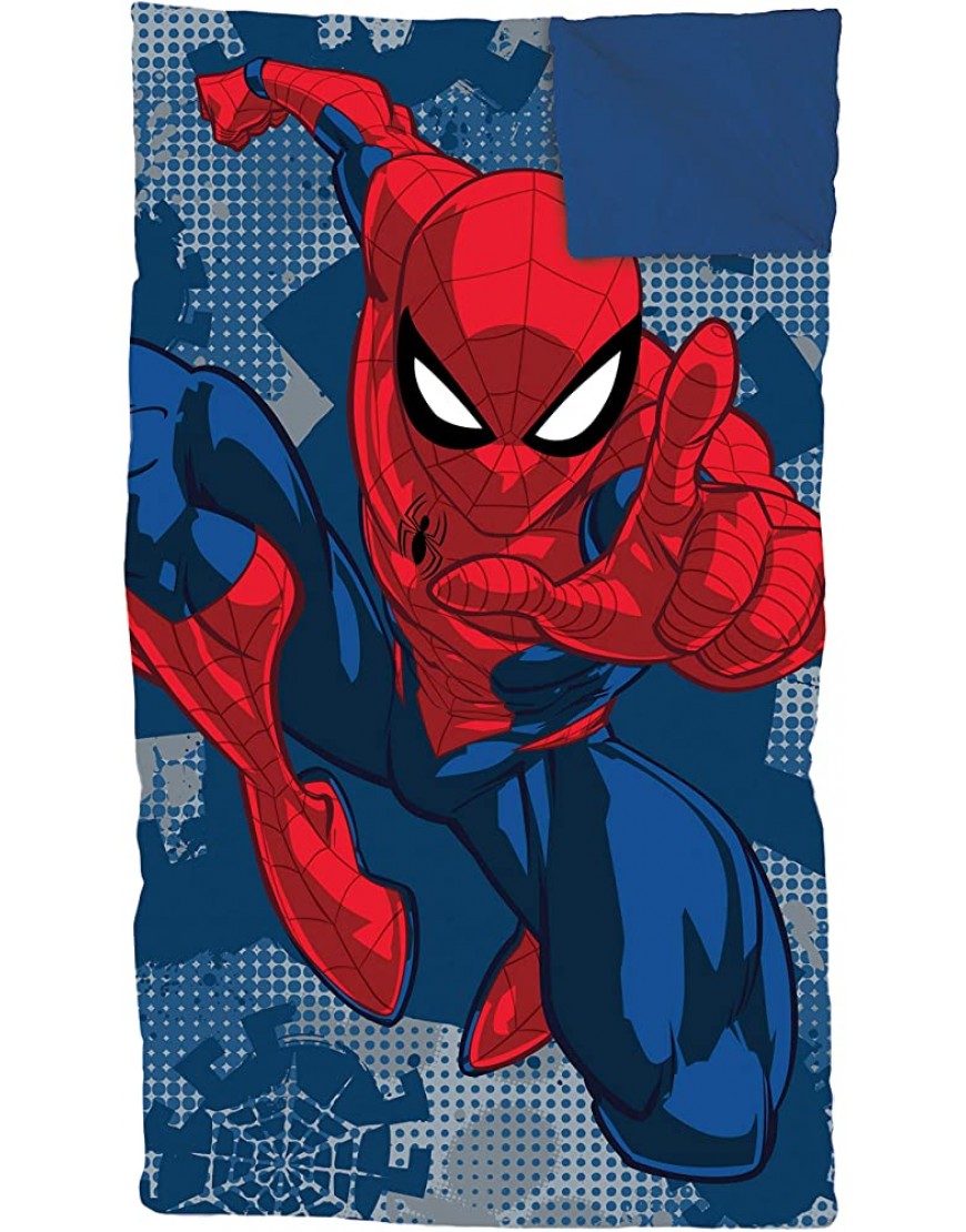 Jay Franco Marvel Spiderman Spidey Dots Slumber Sack Cozy & Warm Kids Lightweight Slumber Bag Sleeping Bag Official Marvel Product - BQ10SMHIK