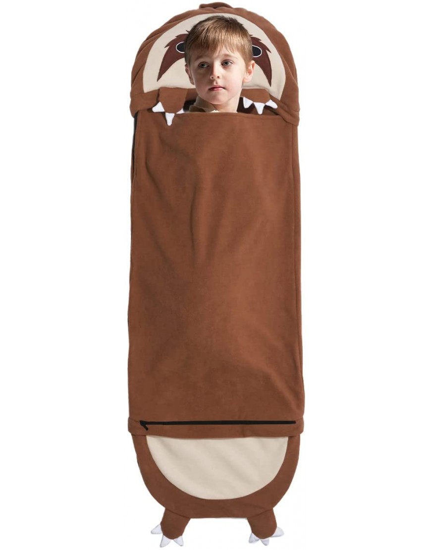 Sloth Slumber Bags 2 in 1 Nap Pillow Portable Foldable Sleeping Bag 55x21 Inches Nap Pad for Children Boys and Girls - B6HNKRBRH