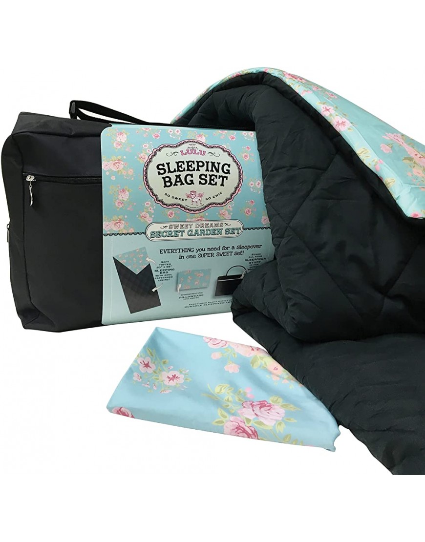 Sugar Lulu Sweet Dreams Sleeping Bag & Carry Case: Secret Garden One Size - BBUF8HDQY