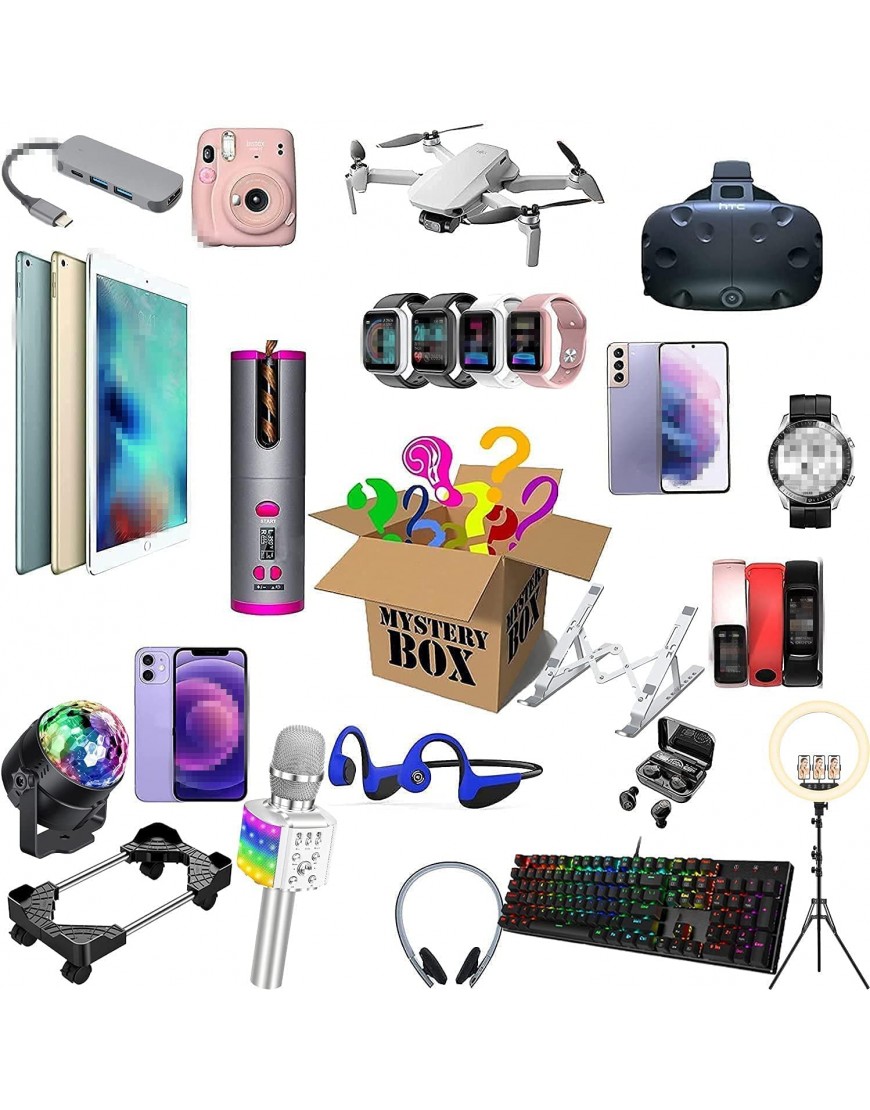 2022 Storage Box Lucky Electronic Products Boxes Excellent Value for Money Random Give Yourself A Luck Or As A Gift to Family Friends - BO5ONADZ2