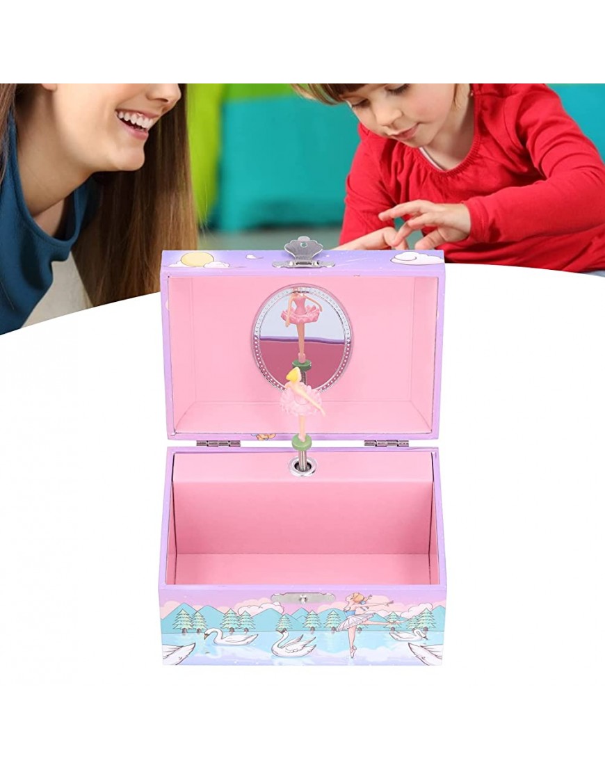 Musical Jewelry Box Music Storage Box Exquisite 5.9 X 4.1 X 3.3inch for Organizing Small Daily Items for Birthday GiftF Music Box - BCCG1T1KQ