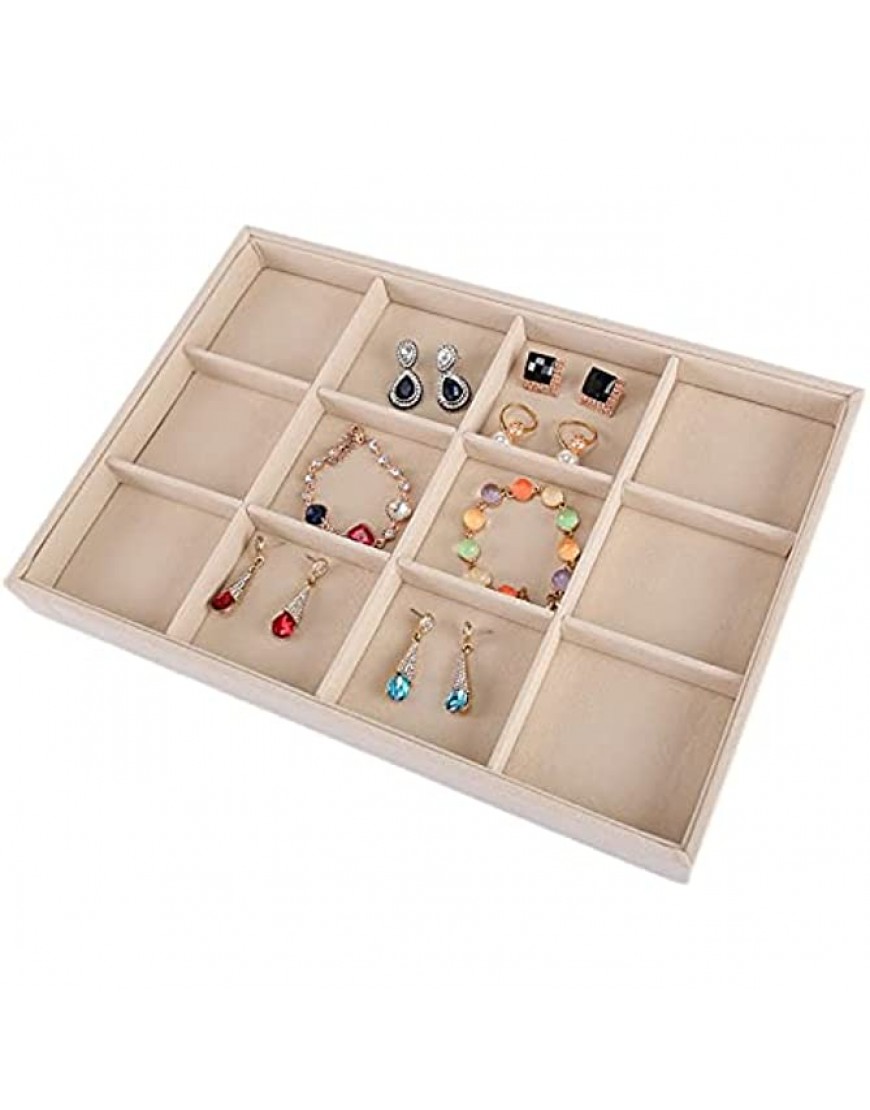 ZZYINH AN207 Flannel Jewelry Box Earrings Necklace Display Disc Multi-Function Jewelry Box Small Jewelry Color : Stud Ear Box - BHHQCT0VA