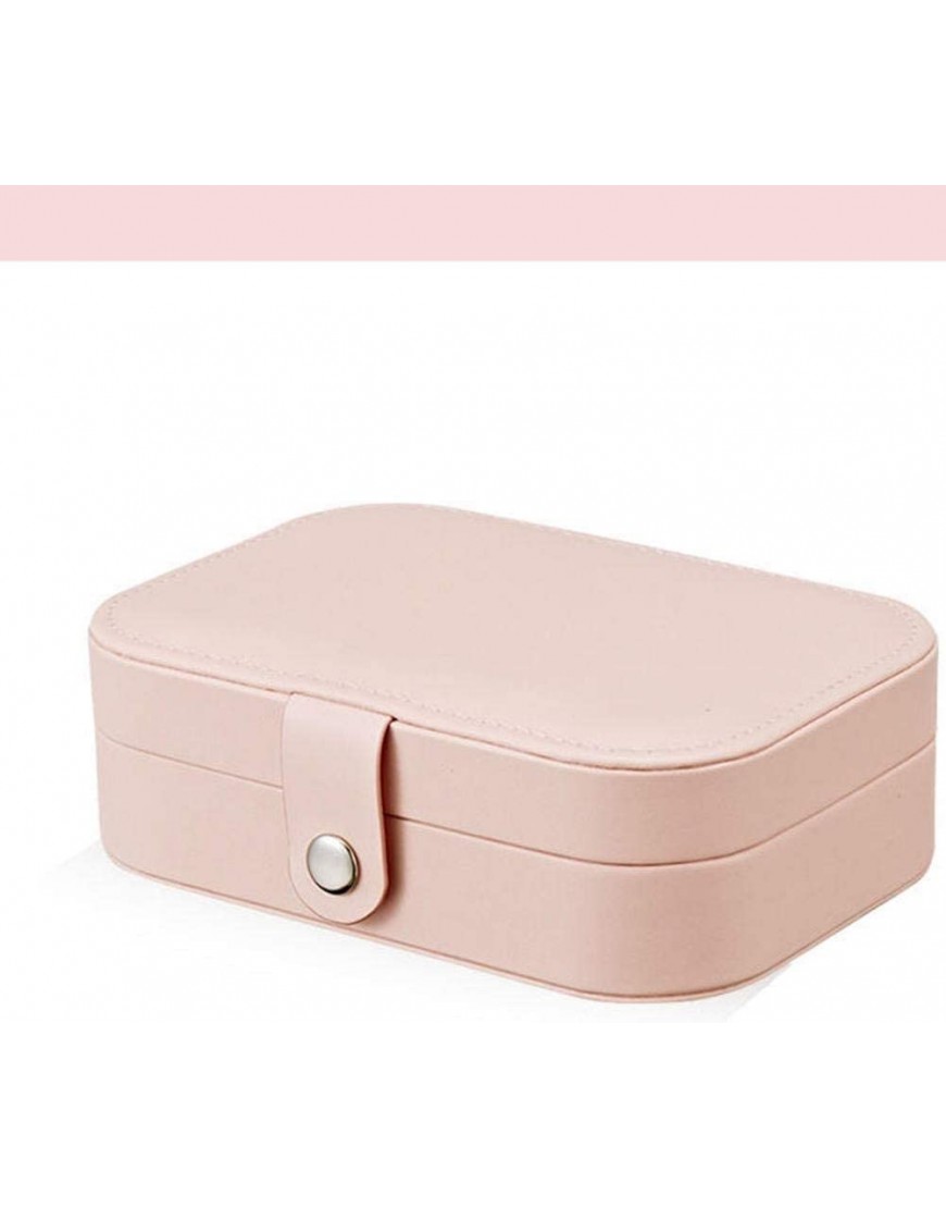 ZZYINH AN207 Jewlery Box Portable Jewelry Case Multi-Function Large Capacity Jewelry Storage Ear Stud Earrings Ornament Jewlery Box Small Jewelry Color : Pink - BA01DH328