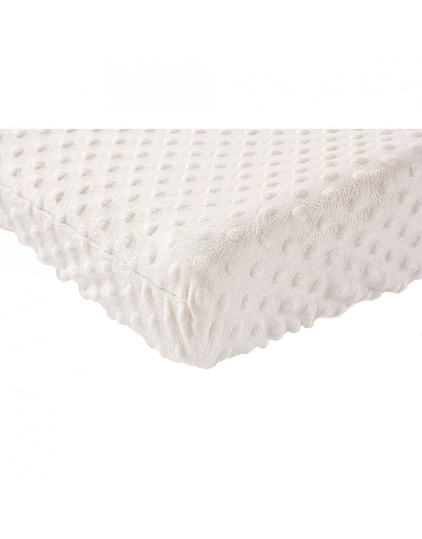 Baby Changing Pad Cover Super Soft Minky Dot Diaper Changing Table Covers for Baby Girls and Boys Ultra Comfortable Safe for Babies Fit 32 34'' x 16 Pad Beige - BS2W7O6RK