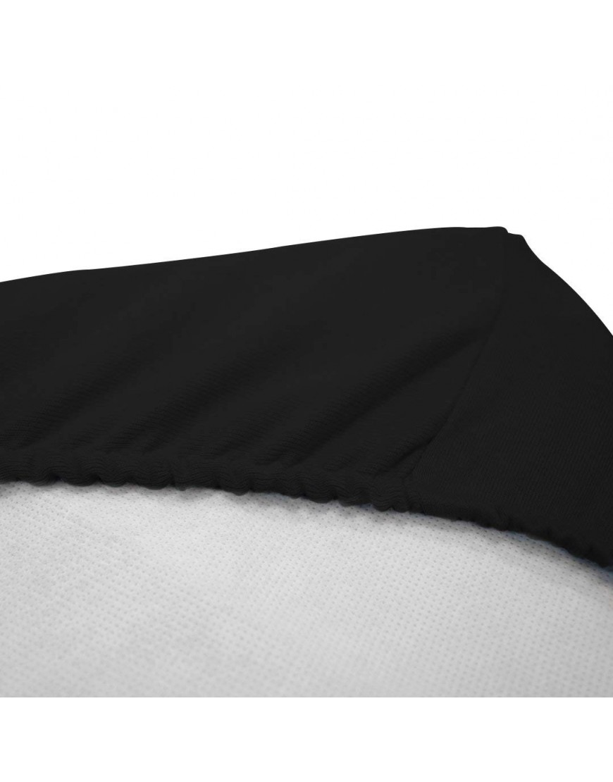 Betty Dain Stretch Jersey Universal Baby Infant Changing Pad Cover 100% Cotton Deep Corner Pockets Fit Changing Pads Snugly Machine Washable Tumble Dry Low Black - BOSXH890Z