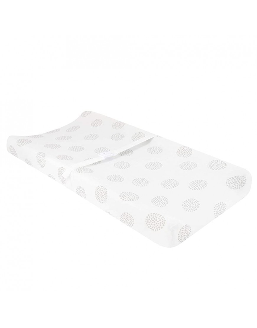 Changing Pad Covers Cradle Sheets 2-Pack 100% Jersey Cotton for Baby Boy or Baby Girl Grey Dottie - BU038GEMS