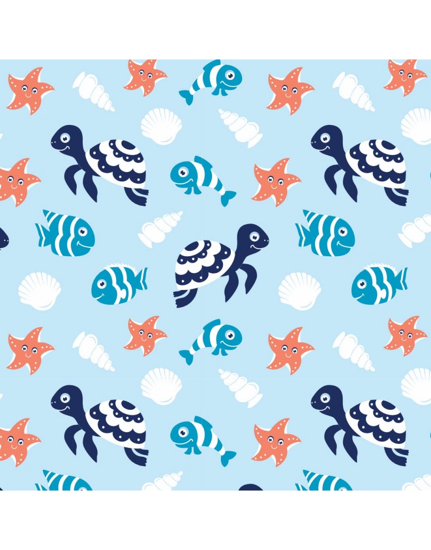 GROW WILD Changing Pad Cover 3 Pack | Soft & Stretchy Jersey Cotton | Baby Changing Table Pad Cover | Diaper Changing Pad Covers for Girls or Boys | Wipeable Sheets | White Red Blue Turtle Whale Ocean - BUVG202HI