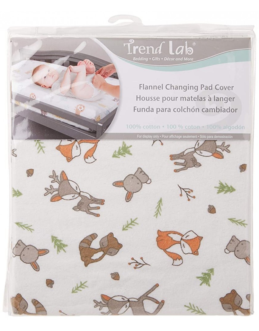 Trend Lab Deluxe Flannel Changing Pad Cover Forest Nap - BPN4BBXLA