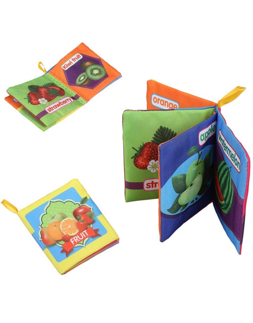Anniston Kids Toys Infant Baby Intelligence Development Early Cognize Cloth Book Educational Toy Learning Education for Baby Children Toddlers Boys & Girls 3# - BTGMWK1R2