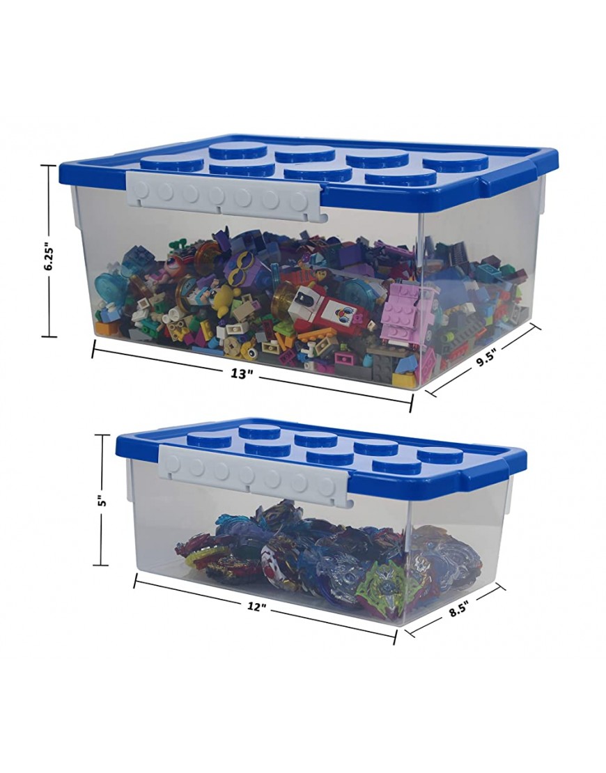 Bins & Things Lego-Compatible Storage Container Bundle with Lego Compatible Building Baseplate Ultimate Building Brick Storage Set - B2VLZ9N79