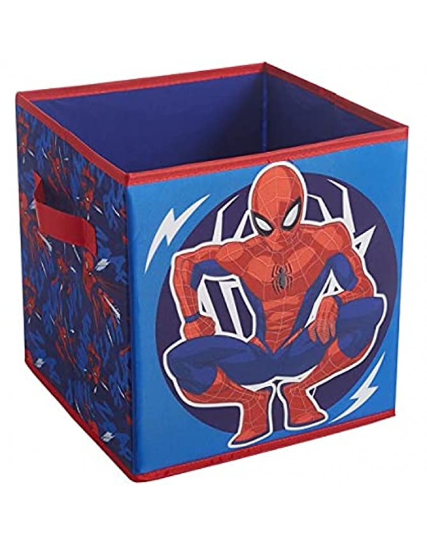 Idea Nuova Marvel Spiderman Glow in The Dark Collapsible Storage Cubes Set of 2 10x10 - BTW9YN4YB