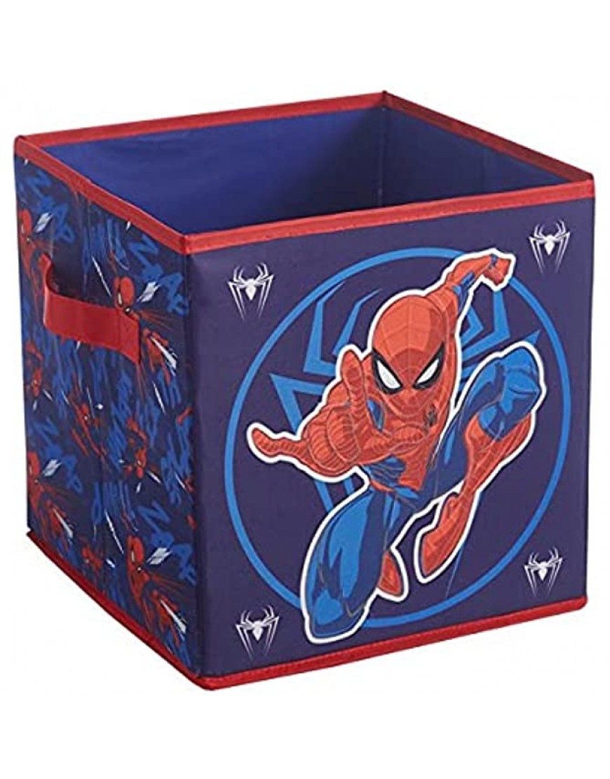 Idea Nuova Marvel Spiderman Glow in The Dark Collapsible Storage Cubes Set of 2 10x10 - BTW9YN4YB