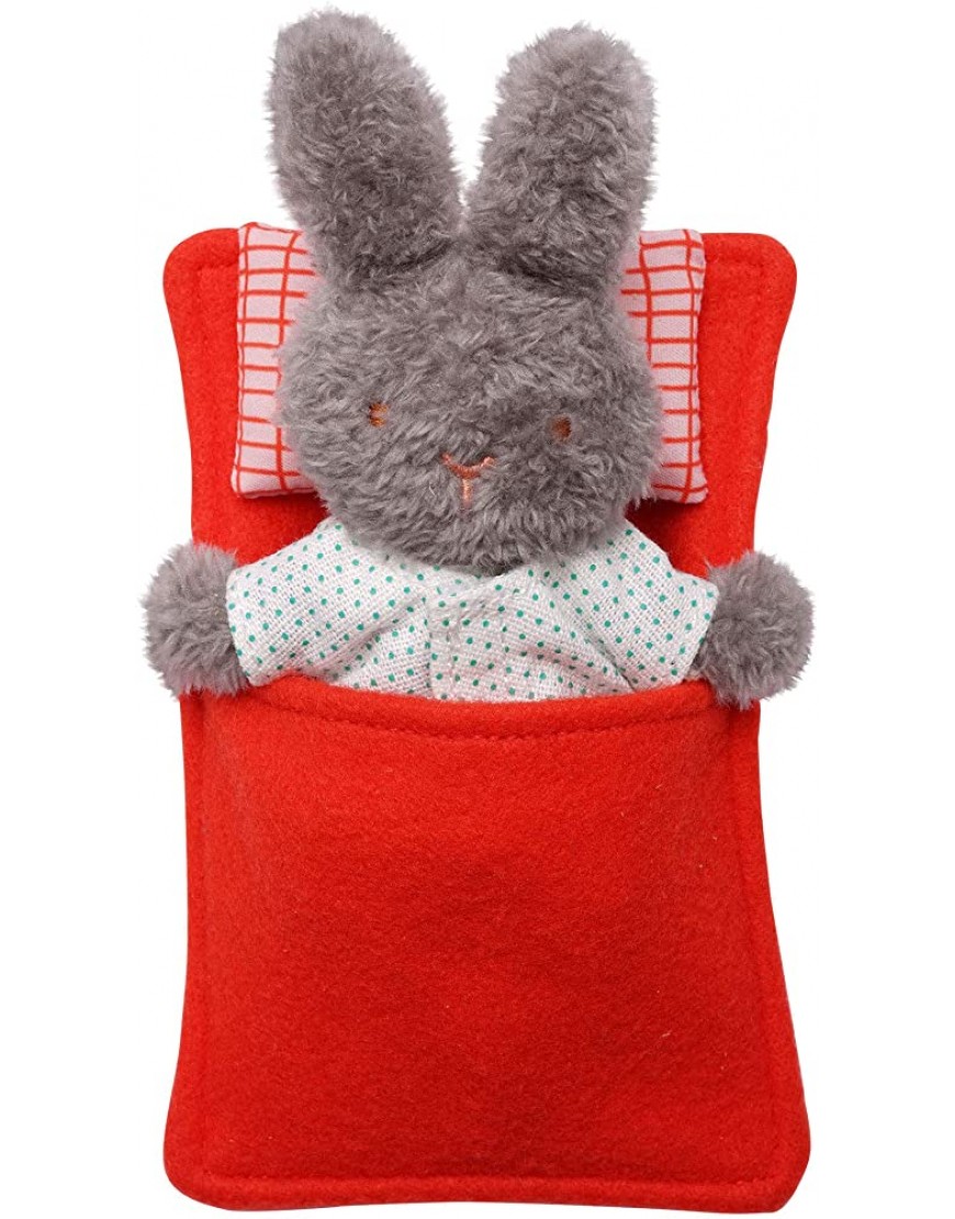 Manhattan Toy Little Nook Berry Bunny Stuffed Animal with Removable Clothing Sleeping Bag & Keepsake Box - B1ABVHVK8