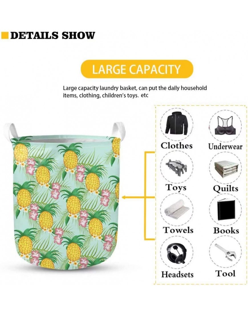 GOSTONG Sunflower Bright Large Storage Baskets,Waterproof Laundry Baskets,Collapsible Canvas Basket for Storage Bin for Kids Room,Toy Organizer,Home Decor,Baby Hamper - BG7I29VKR