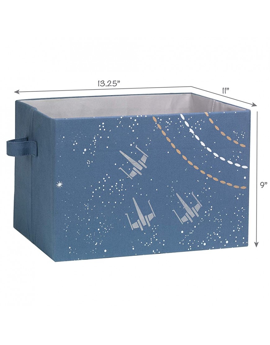 Lambs & Ivy Star Wars Galaxy Foldable Collapsible Storage Bin Basket Organizer - BLLAGVVUH