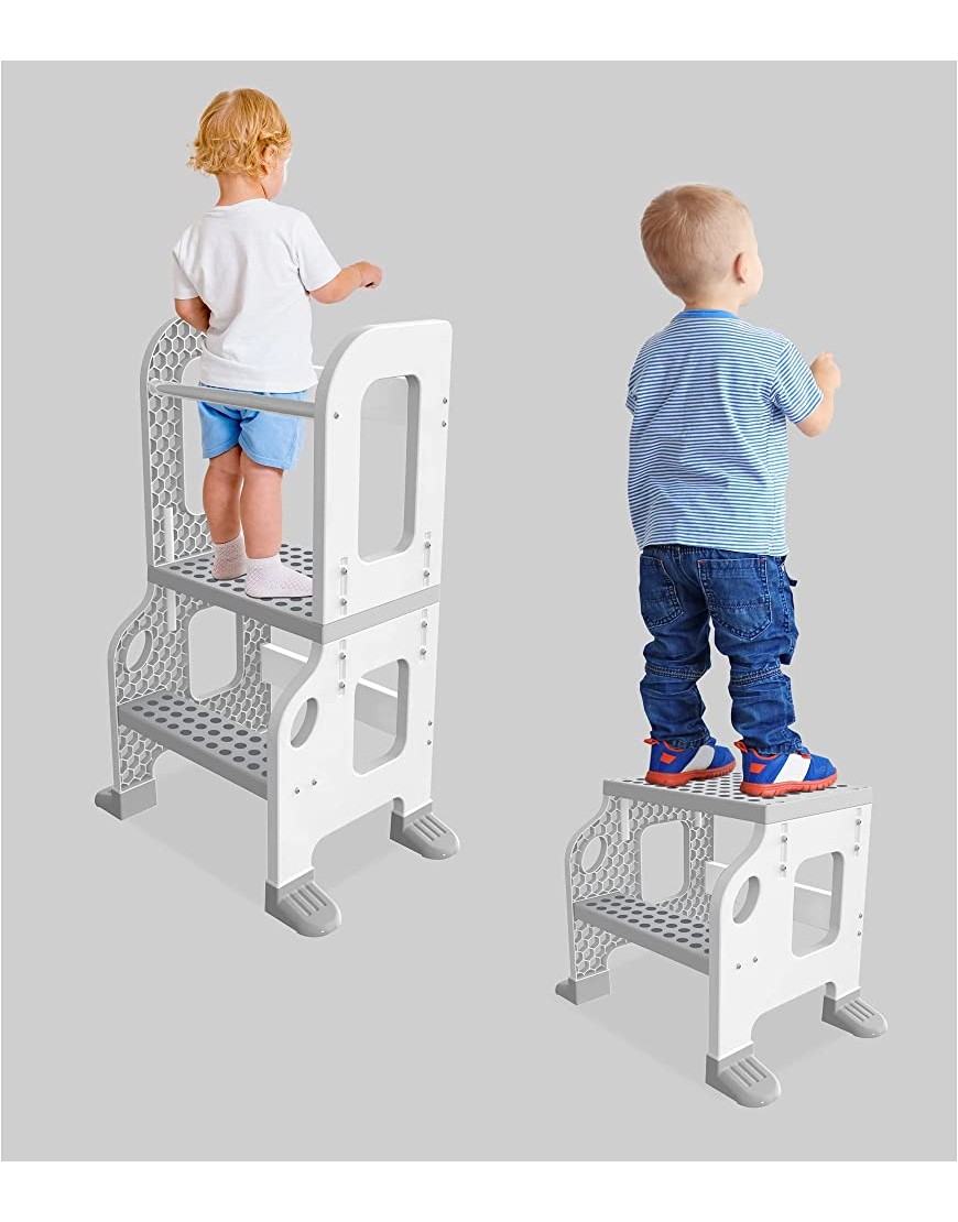 Kitchen Buddy 2-in-1 Stool for Ages 1-3 Safe up to 100 lbs - BUMM8G52V