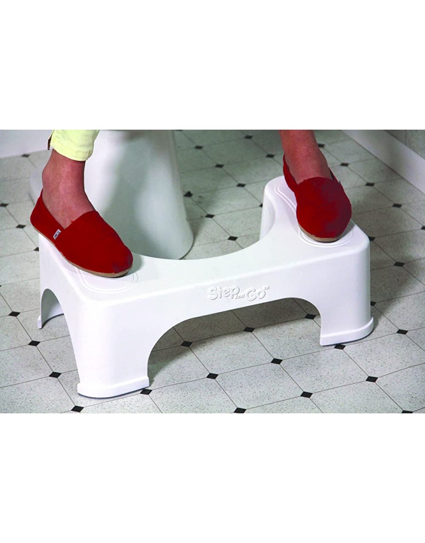 Step and Go Toilet Stool 7” New Proper Toilet Posture for Healthier Results - BG4ZO7IVD