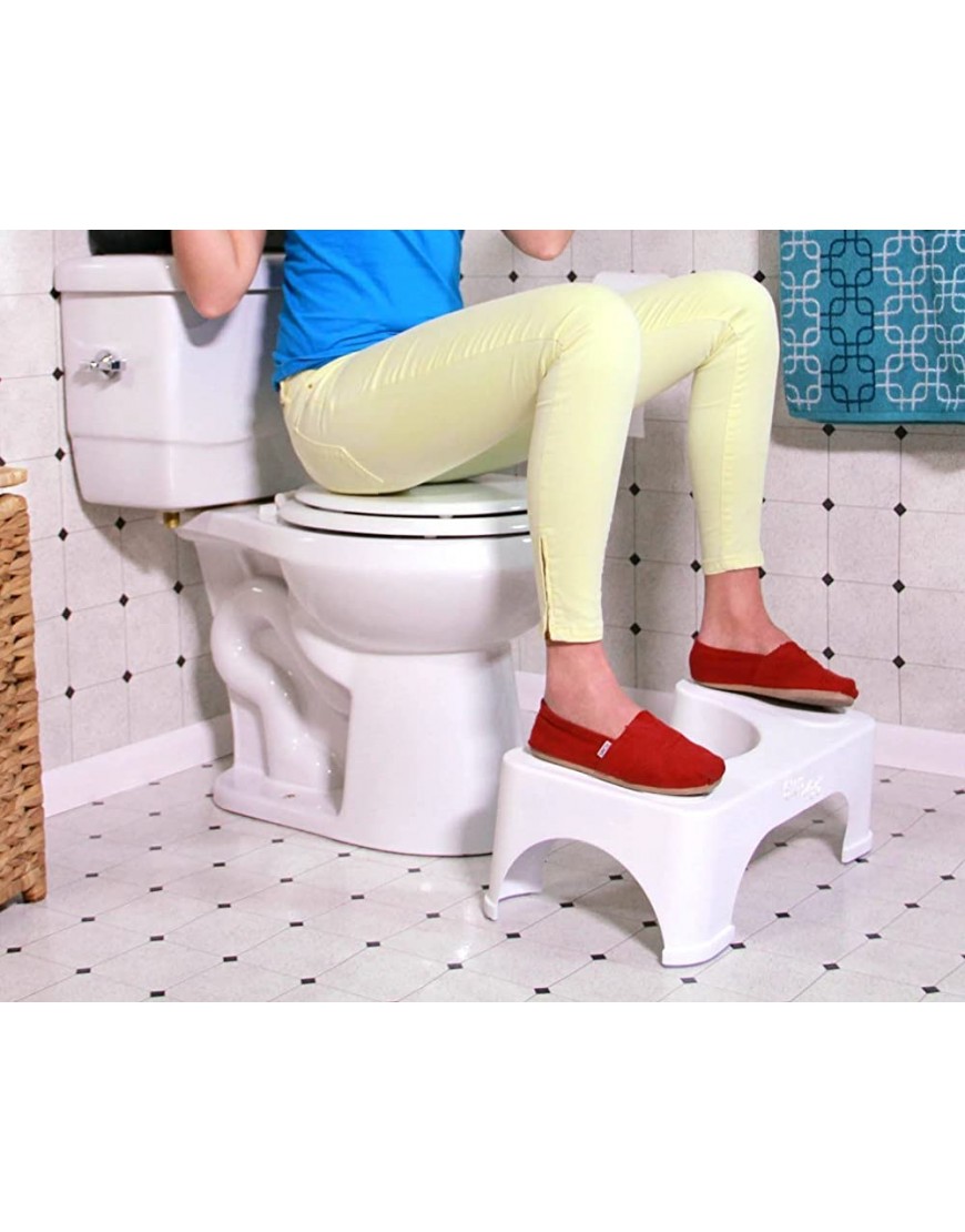 Step and Go Toilet Stool 7” New Proper Toilet Posture for Healthier Results - BG4ZO7IVD