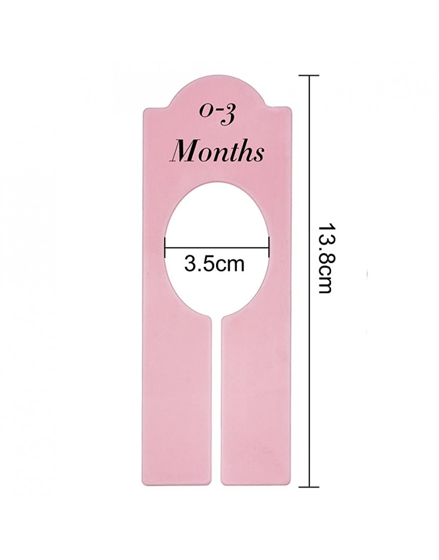 Colorful Closet Dividers Baby Boy Girl Clothing Rack Size Dividers with Sizes Newborn to 18-24 Months 8 Pieces - BI2BXUI1V