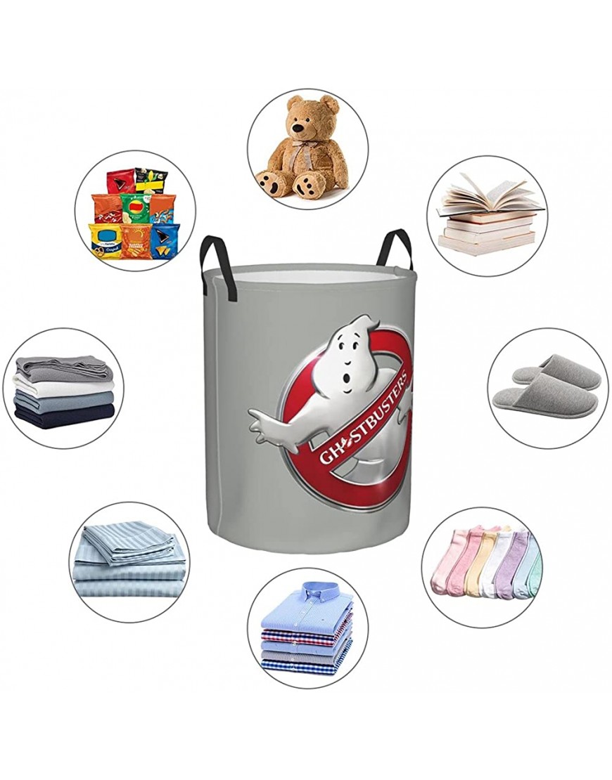 Ikiutu Ghostbusters Childrens Laundry Hamper Gift Baskets,Organizer Bin for Kids Nursery.Round Dirty Clothes Hamper,for Toys,Room Decor - BO4N4WWAZ